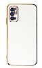 Eiroo Borderline Xiaomi Redmi Note 11 SE Kamera Korumal Beyaz Silikon Klf
