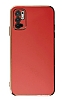 Eiroo Borderline Xiaomi Redmi Note 10 5G Kamera Korumal Krmz Silikon Klf