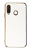 Eiroo Borderline Huawei P30 Lite Kamera Korumal Beyaz Silikon Klf