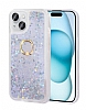 Eiroo Bright iPhone 15 Plus Sulu Simli Silver Silikon Klf