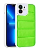 Eiroo Bubble Color iPhone 11 Yeil Silikon Klf