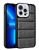 Eiroo Bubble Color iPhone 12 Pro Max Siyah Silikon Klf