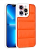 Eiroo Bubble Color iPhone 12 Pro Max Turuncu Silikon Klf