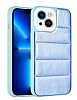 Eiroo Bubble Color iPhone 13 Mavi Silikon Klf