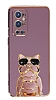 Eiroo Bulldog OnePlus 9 Pro Standl Mor Silikon Klf