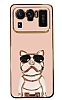 Eiroo Bulldog Xiaomi Mi 11 Ultra Standl Pembe Silikon Klf