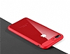 Eiroo Cam Hybrid iPhone 7 Plus / 8 Plus Kamera Korumal Krmz Kenarl Rubber Klf - Resim: 2