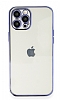 Eiroo Camera Protect iPhone 11 Pro Kamera Korumal Mor Silikon Klf