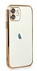 Eiroo Camera Protect iPhone 11 Pro Kamera Korumal Gold Silikon Klf - Resim: 1