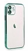 Eiroo Camera Protect iPhone 11 Pro Max Kamera Korumal Yeil Silikon Klf - Resim: 1