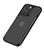 Eiroo Carbon Hybrid iPhone 13 Pro Siyah Silikon Klf - Resim 5