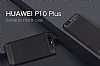 Eiroo Carbon Shield Huawei P10 Plus Ultra Koruma Dark Silver Klf - Resim: 5