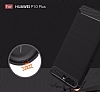 Eiroo Carbon Shield Huawei P10 Plus Ultra Koruma Lacivert Klf - Resim 4
