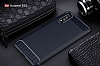 Eiroo Carbon Shield Huawei P20 Ultra Koruma Lacivert Klf - Resim 8
