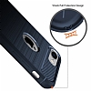 Eiroo Carbon Shield iPhone 7 Ultra Koruma Lacivert Klf - Resim 4