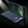 Eiroo Carbon Shield iPhone 7 Ultra Koruma Lacivert Klf - Resim 5