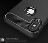 Eiroo Carbon Shield iPhone XS Max Ultra Koruma Lacivert Klf - Resim: 3