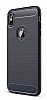 Eiroo Carbon Shield iPhone XS Max Ultra Koruma Lacivert Klf