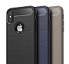 Eiroo Carbon Shield iPhone XS Max Ultra Koruma Lacivert Klf - Resim: 2