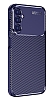 Eiroo Carbon Shield Samsung Galaxy A14 Ultra Koruma Lacivert Klf