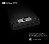 Eiroo Carbon Shield Samsung Galaxy J7 2016 Ultra Koruma Dark Silver Klf - Resim 5