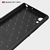 Eiroo Carbon Shield Sony Xperia XA1 Plus Ultra Koruma Siyah Klf - Resim 6