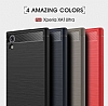 Eiroo Carbon Shield Sony Xperia XA1 Plus Ultra Koruma Gri Klf - Resim: 9