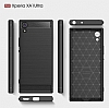 Eiroo Carbon Shield Sony Xperia XA1 Plus Ultra Koruma Siyah Klf - Resim 3