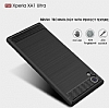 Eiroo Carbon Shield Sony Xperia XA1 Plus Ultra Koruma Gri Klf - Resim 10