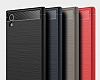 Eiroo Carbon Shield Sony Xperia XA1 Sper Koruma Dark Silver Klf - Resim: 3