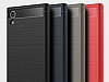 Eiroo Carbon Shield Sony Xperia XA1 Ultra Sper Koruma Lacivert Klf - Resim: 1