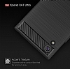 Eiroo Carbon Shield Sony Xperia XA1 Ultra Sper Koruma Lacivert Klf - Resim: 3