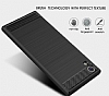 Eiroo Carbon Shield Sony Xperia XA1 Ultra Sper Koruma Lacivert Klf - Resim: 6