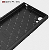 Eiroo Carbon Shield Sony Xperia XA1 Ultra Sper Koruma Lacivert Klf - Resim: 9