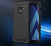 Eiroo Carbon Shield Samsung Galaxy A8 Plus 2018 Ultra Koruma Siyah Klf - Resim: 5