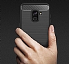 Eiroo Carbon Shield Samsung Galaxy A8 Plus 2018 Ultra Koruma Siyah Klf - Resim 8