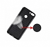Eiroo Carbon Thin Huawei P Smart Ultra nce Siyah Silikon Klf - Resim: 2