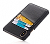 Eiroo Card Pass iPhone 6 Plus / 6S Plus Deri Kartlkl Kahverengi Klf - Resim 2