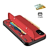 Eiroo Card Slot iPhone XS Max Ultra Koruma Krmz Klf - Resim: 3