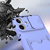Eiroo Card-X iPhone 12 Mini 5.4 in Kamera Korumal Lacivert Silikon Klf - Resim: 3
