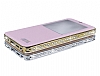Eiroo Cardstar Samsung N9000 Galaxy Note 3 Tal Metal Kenarl Pencereli Gold Klf - Resim: 2