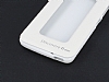 Eiroo General Mobile Discovery 2 Mini Vantuzlu Pencereli Beyaz Deri Klf - Resim: 4