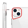 Eiroo Chic iPhone 14 Plus Silikon Kenarl effaf Rubber Klf - Resim: 3