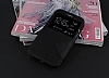 Eiroo Clasps Samsung Galaxy Grand 2 Standl Pencereli Siyah Deri Klf - Resim 1