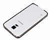 COTEetCI Samsung i9600 Galaxy S5 Metal Round Bumper Dark Silver Klf - Resim: 1