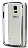 COTEetCI Samsung i9600 Galaxy S5 Metal Round Bumper Dark Silver Klf - Resim 4