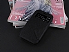 Eiroo Clasps Samsung i8550 Galaxy Win Standl Pencereli Siyah Deri Klf - Resim: 2
