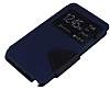 Eiroo Clasps Samsung N7500 Galaxy Note 3 Neo Standl Pencereli Lacivert Deri Klf - Resim: 2