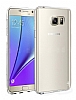 Eiroo Clear Hybrid Samsung Galaxy Note 5 Silikon Kenarl effaf Rubber Klf - Resim 1