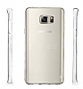 Eiroo Clear Hybrid Samsung Galaxy Note 5 Silikon Kenarl effaf Rubber Klf - Resim 2